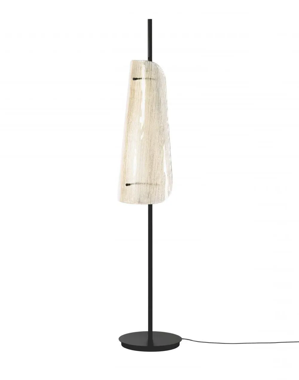 Bent Floor Lamp - Transparent, Glass