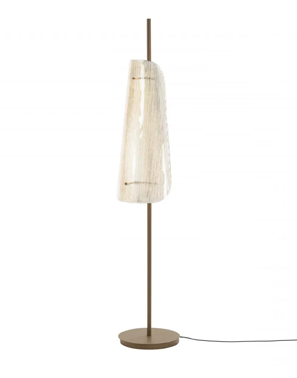 Bent Floor Lamp - Transparent, Glass