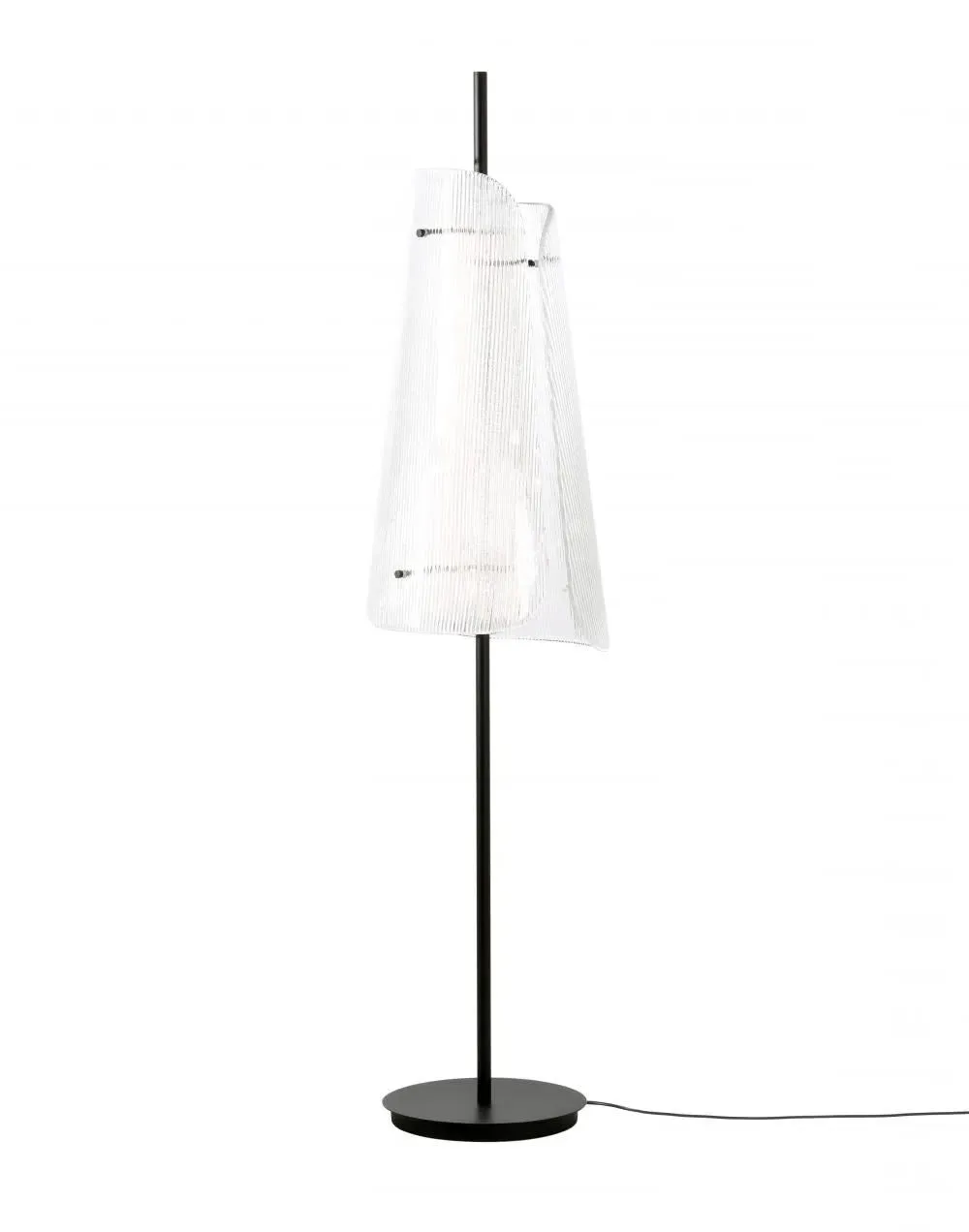 Bent Floor Lamp - Transparent, Glass image