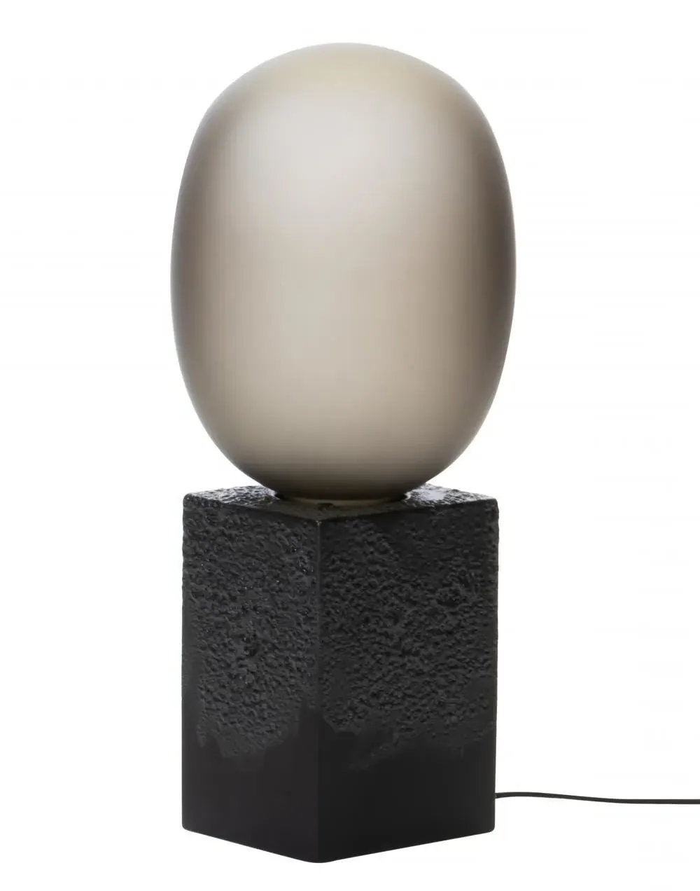 High Table Lamp - White, Glass