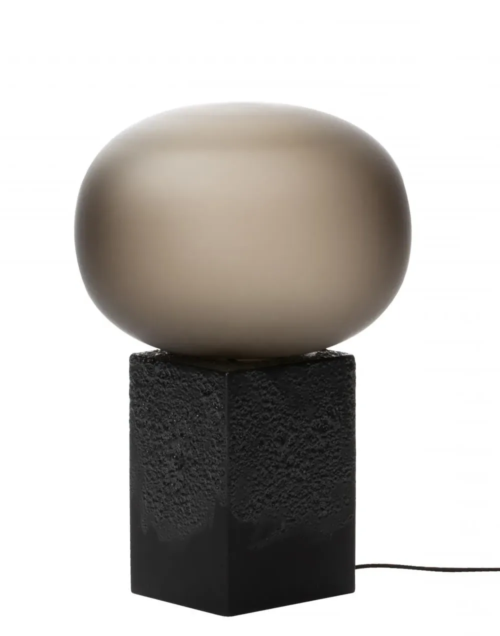 High Table Lamp - White, Glass