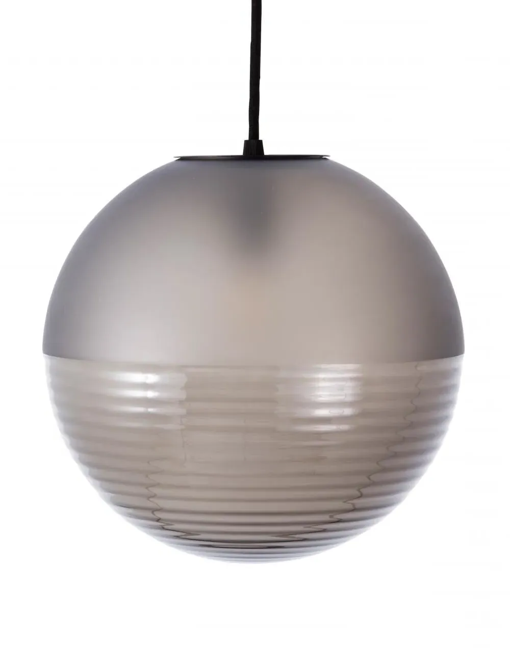 Large Pendant Light - Smoky Grey, Glass