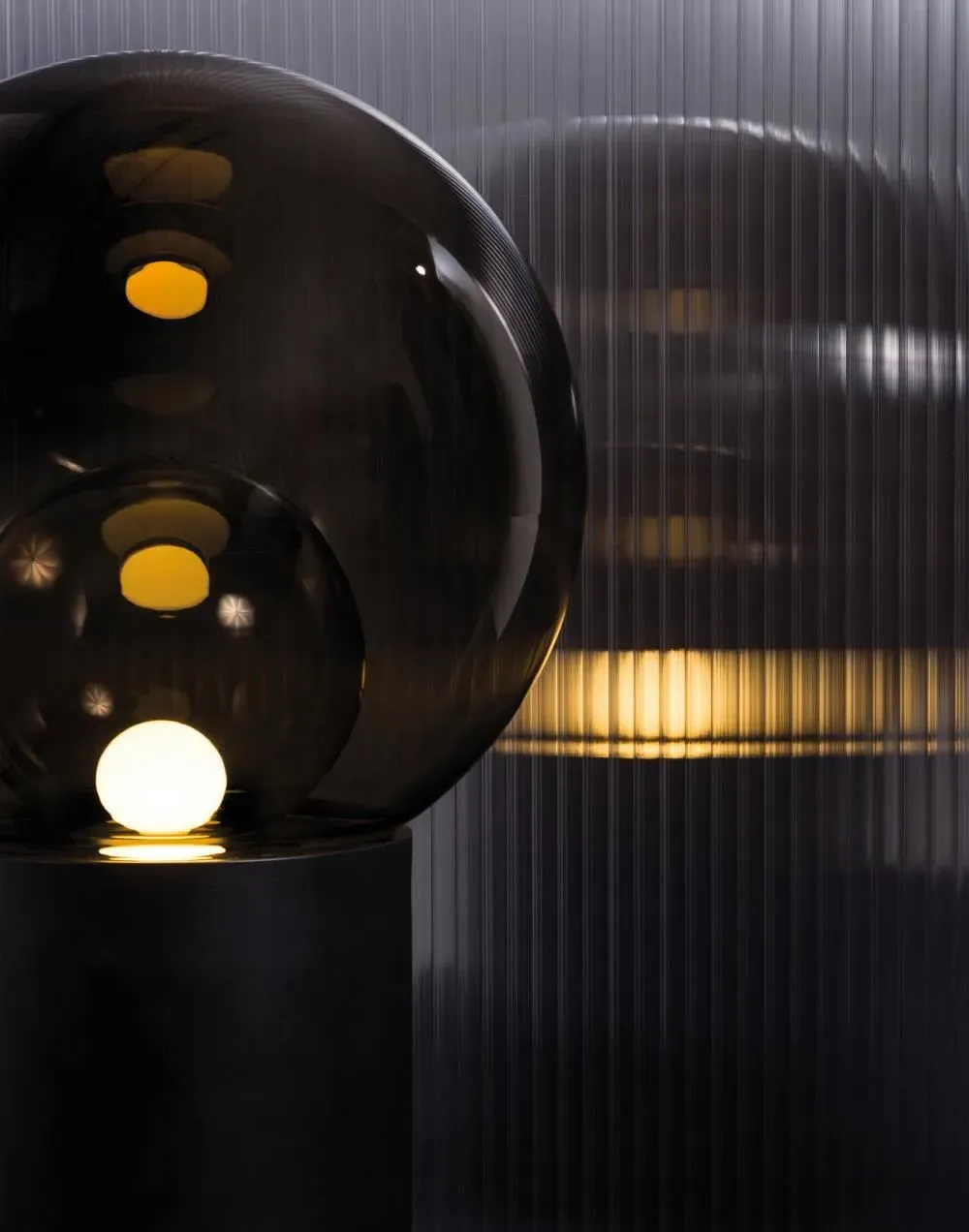 Large Table Lamp - Smoky Grey, Porcelain