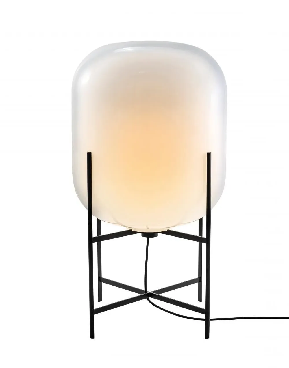 Medium Floor Light - Black, Glass image