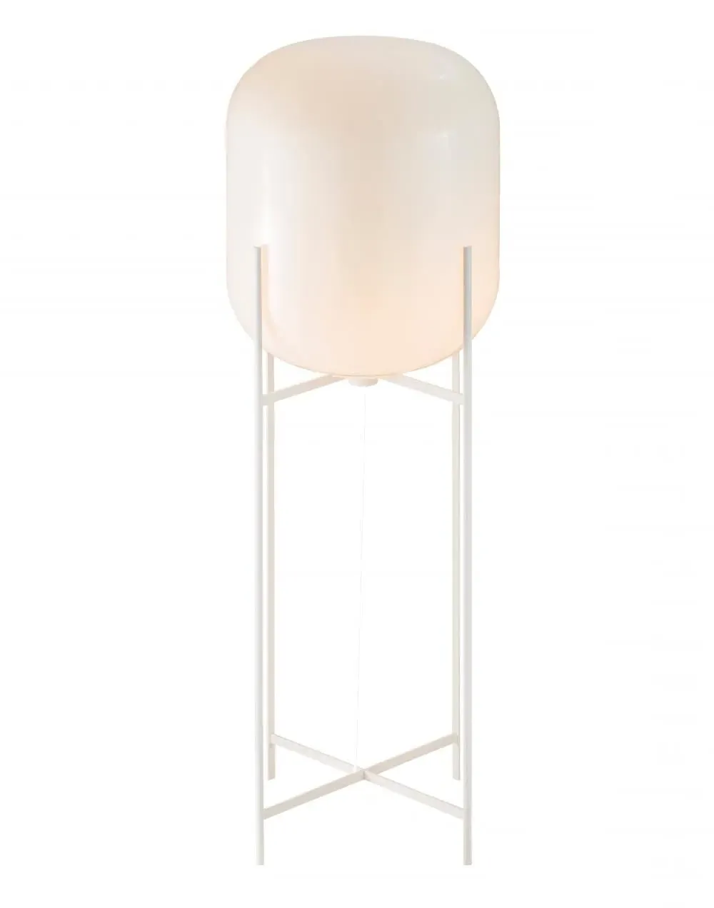 Medium Floor Light - Black, Smoky Glass