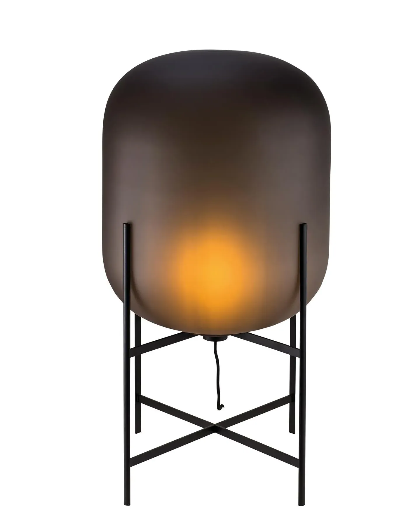 Oda Medium Floor Light - White, Smoky Grey Acetato image