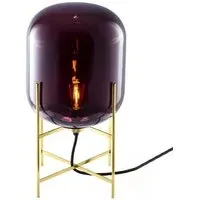 Oda Table Lamp - Aubergine, Brass