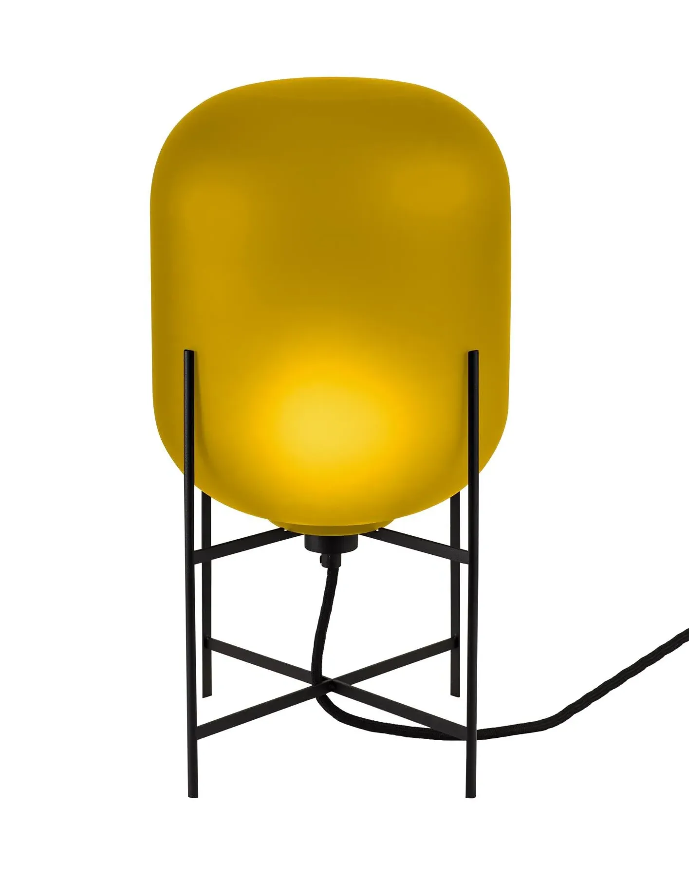 Oda Table Lamp - Smoky Grey Acetato, Brass