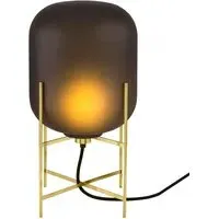 Oda Table Lamp - Smoky Grey Acetato, Brass