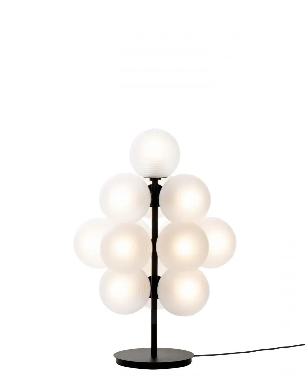 Small Floor Light with Glass Spheres - Clear