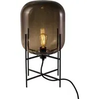 Table Lamp with Handblown Glass - Grey