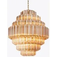 Grande Palermo Chandelier - Amber, Glass