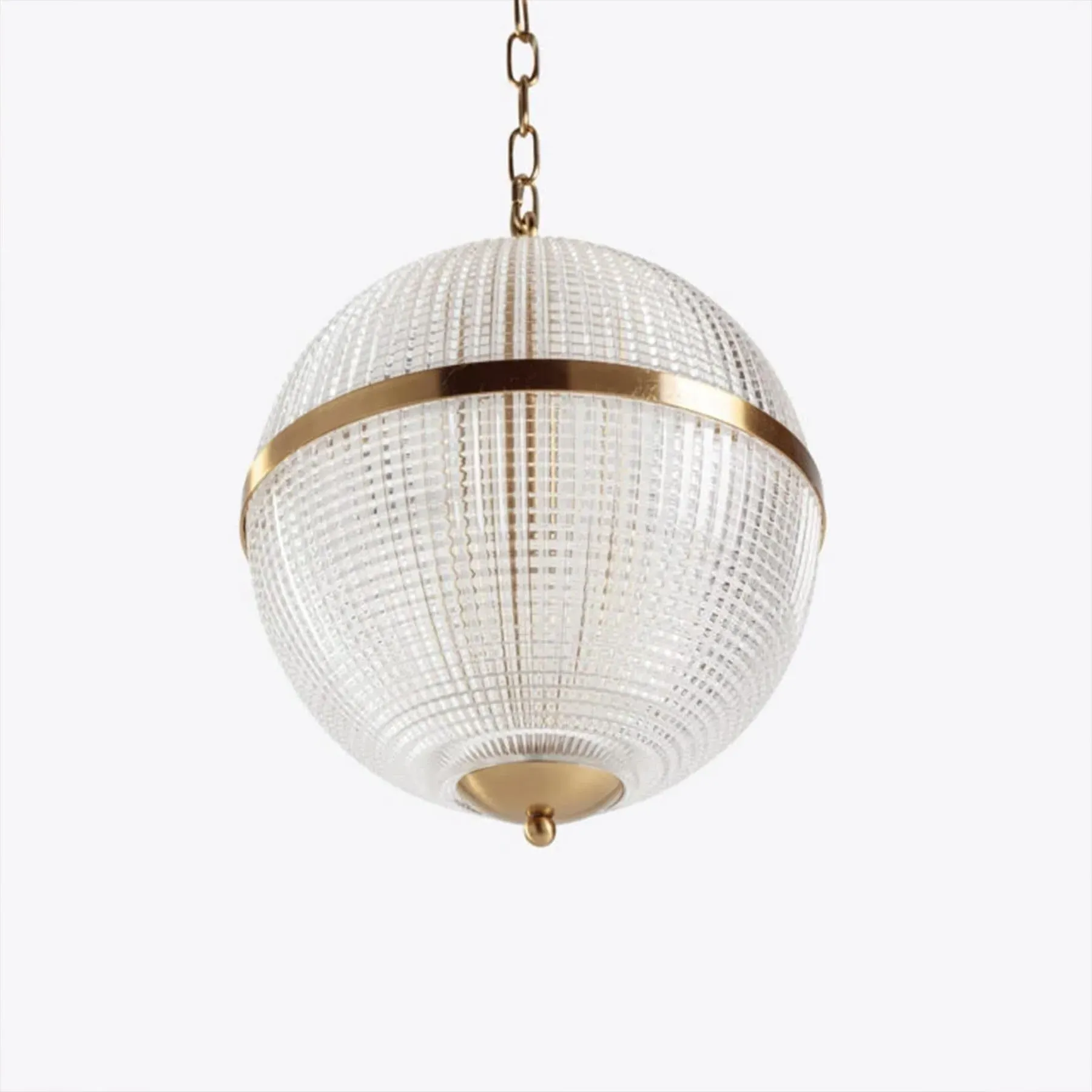 Large Globe Pendant Light - Clear Glass