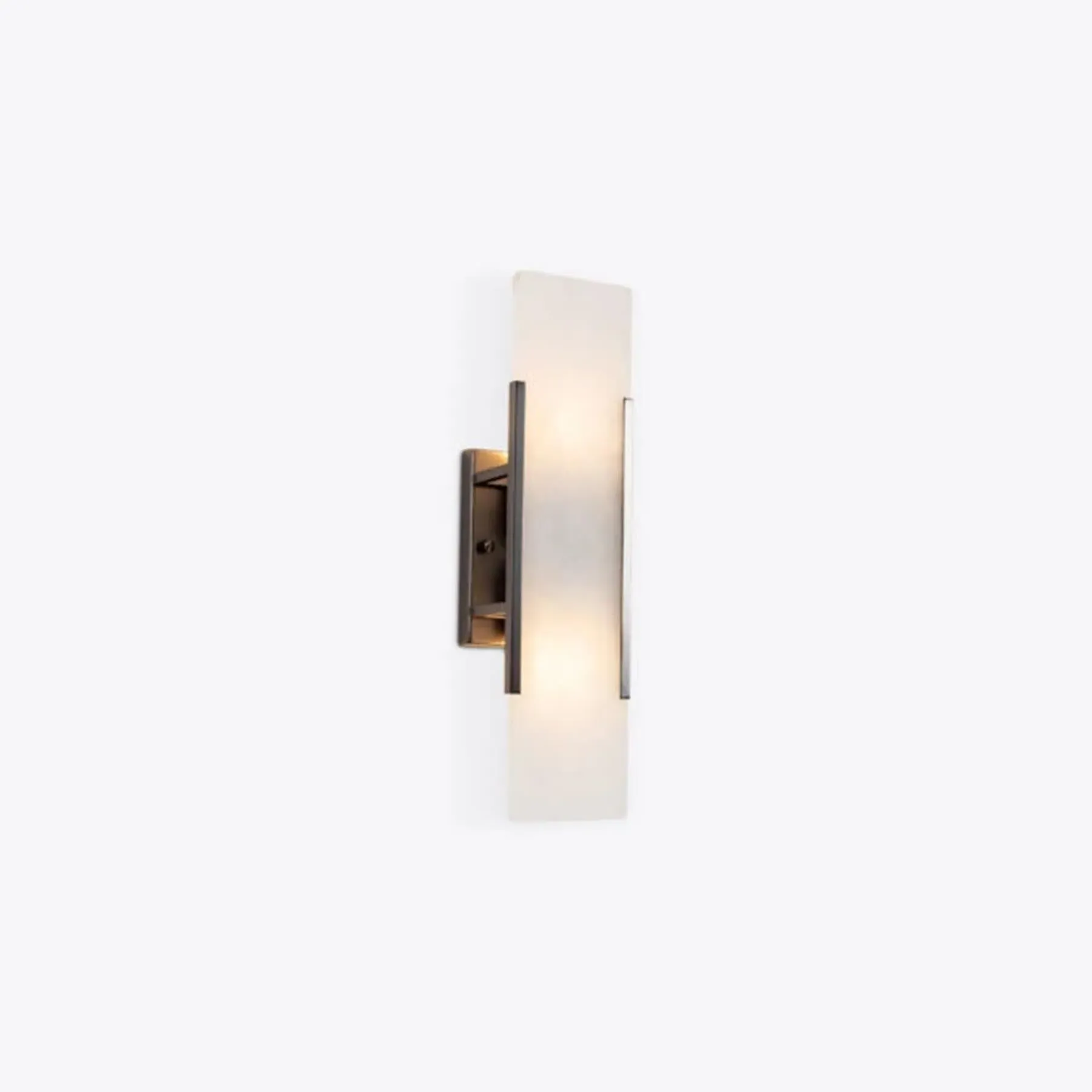 Linear Wall Sconce - Bronze, Alabaster image