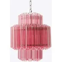 Piccolo Palermo Chandelier - Pink, Glass