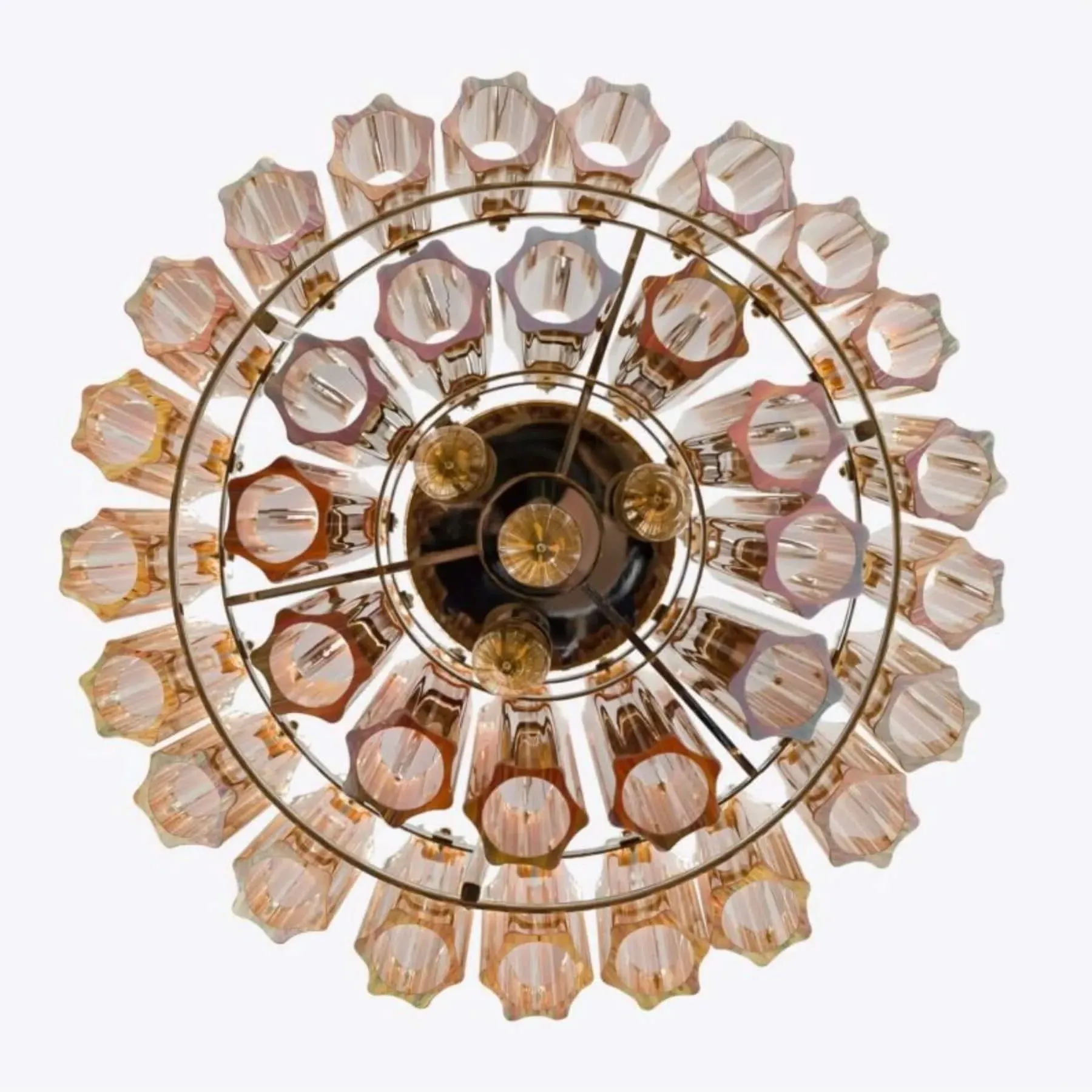 Piccolo Palermo Chandelier - Pink, Glass