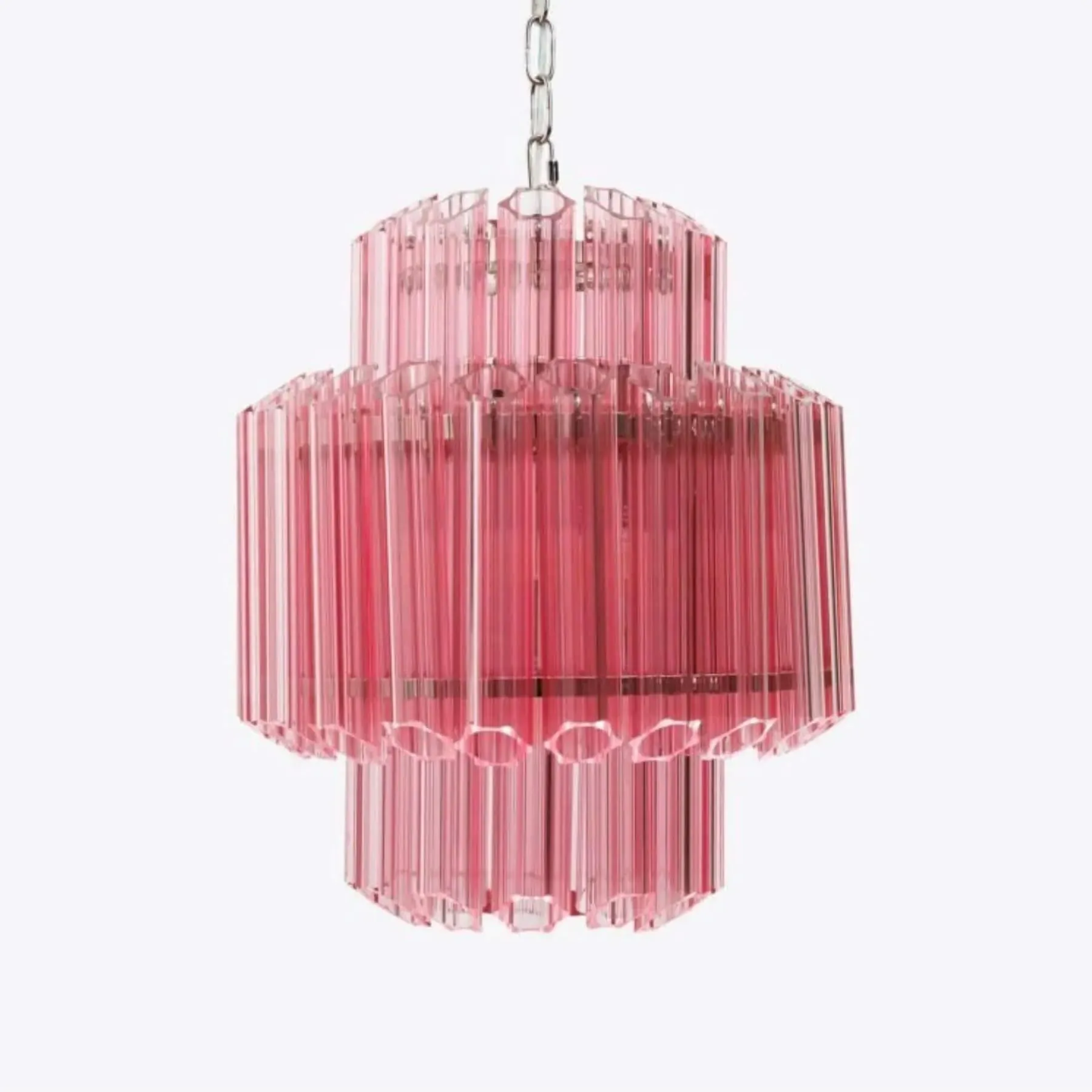 Piccolo Palermo Chandelier - Pink, Glass image