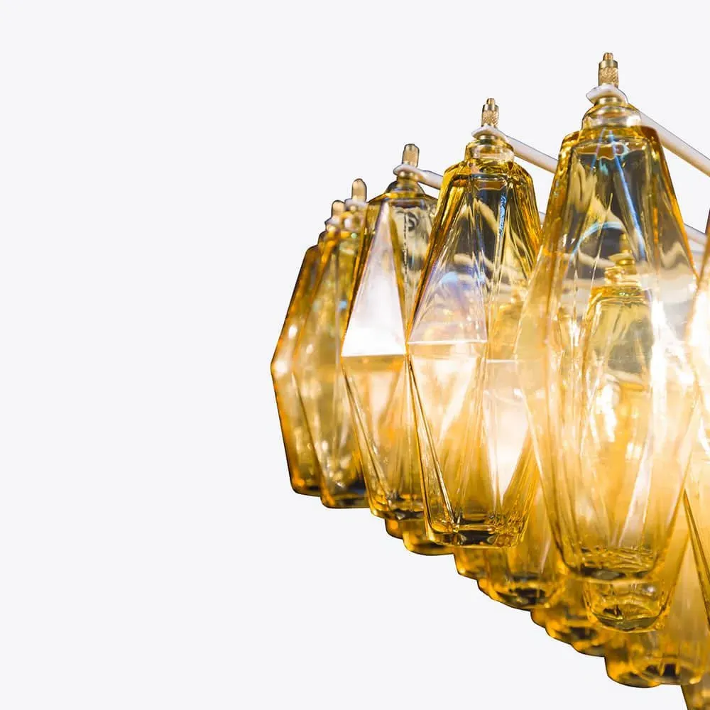 Venice Murano Chandelier - Pink, Glass