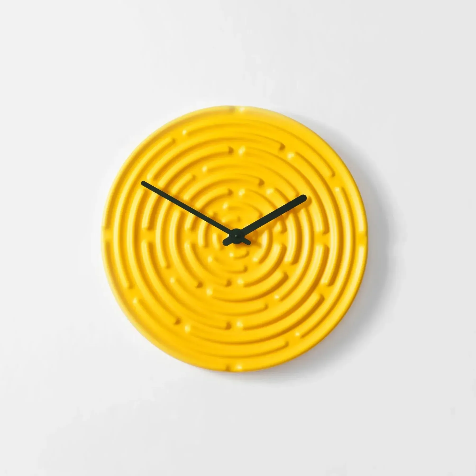 Ceramic Wall Clock - White, Earthenware