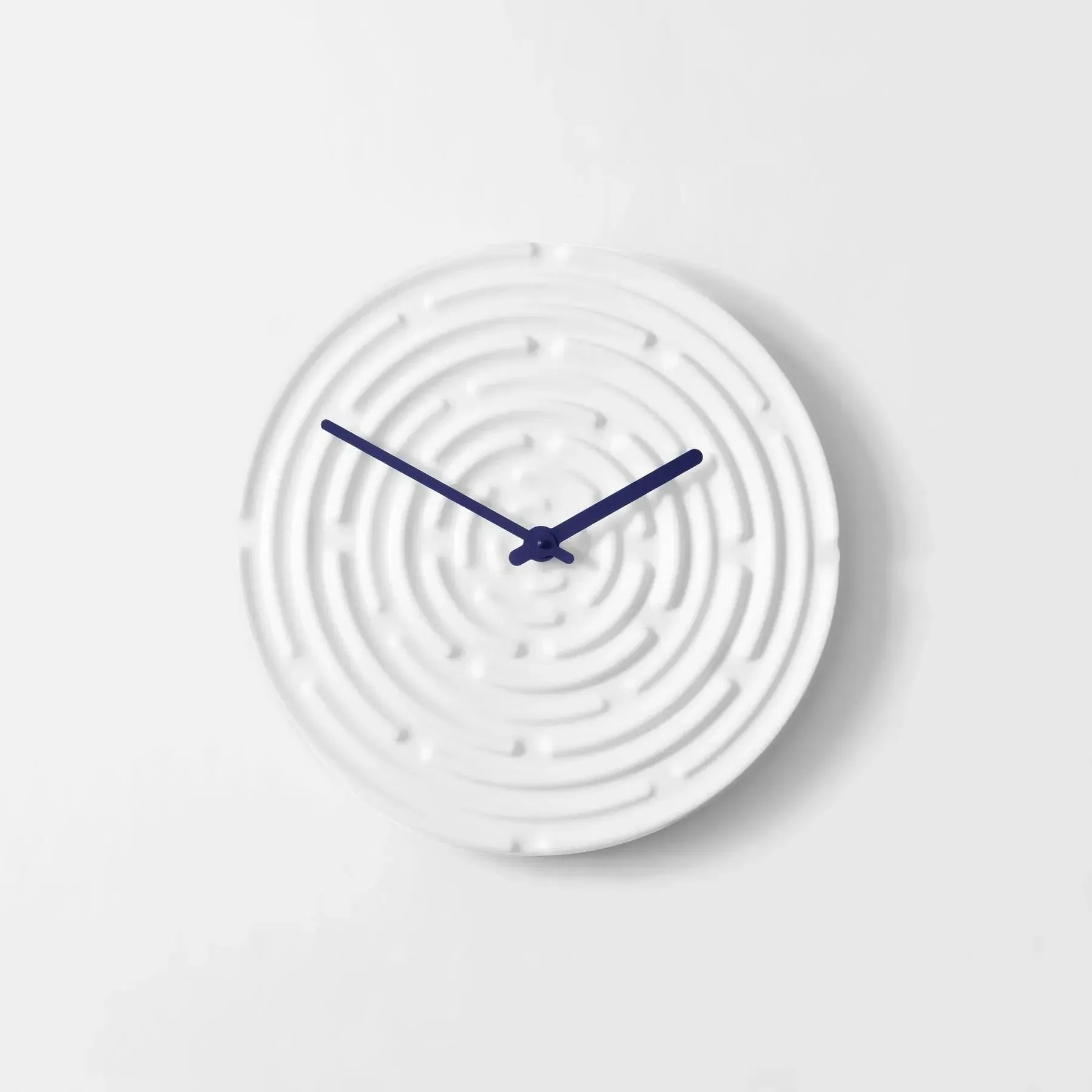 Ceramic Wall Clock - White, Earthenware