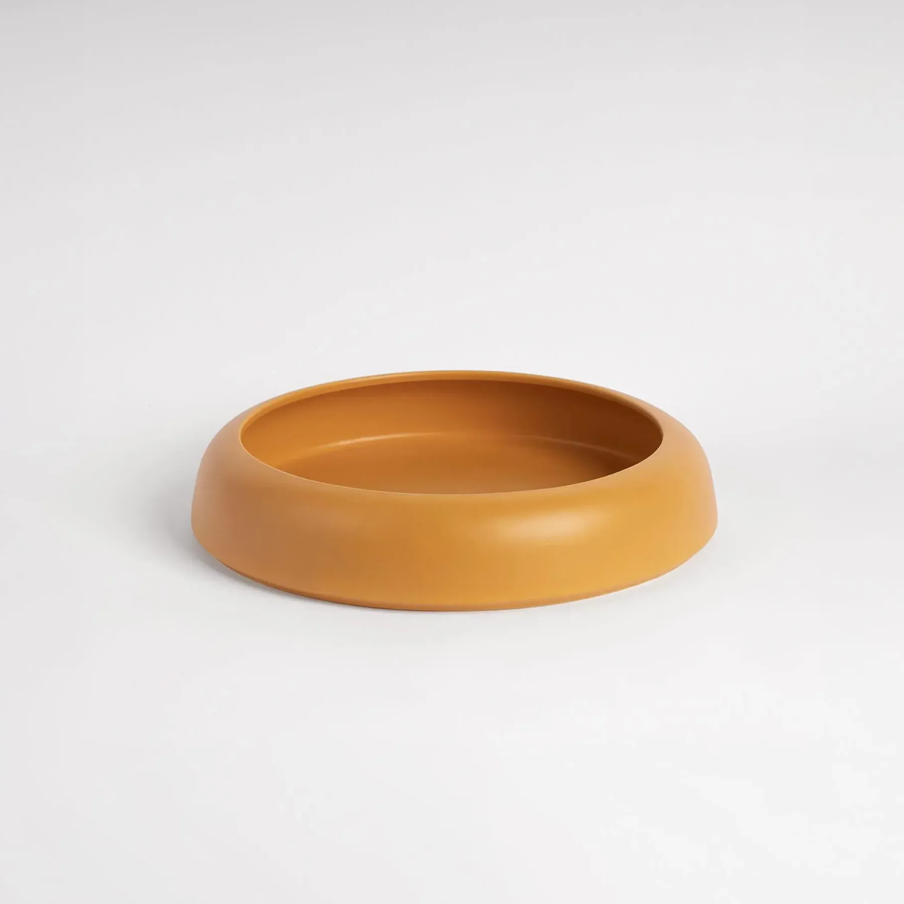 Decorative Bowl with Sculptural Design - Mustard
