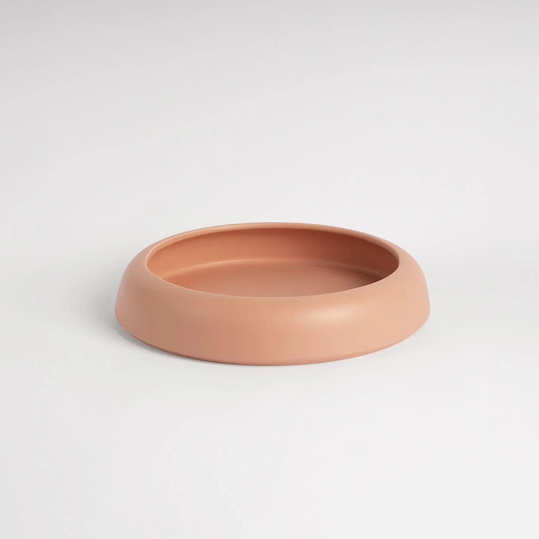 Decorative Bowl with Sculptural Design - Pink Nude