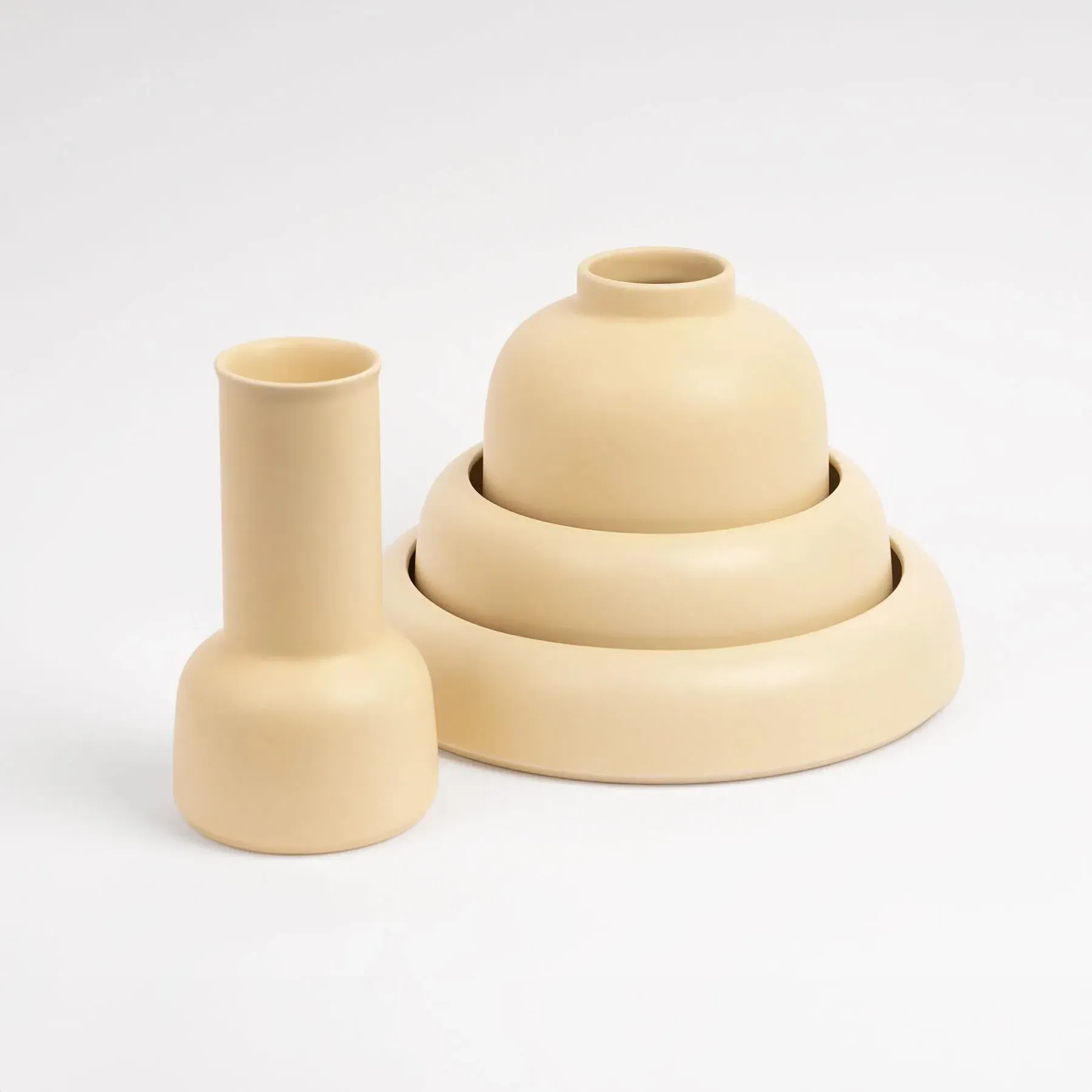 Decorative Bowl with Sculptural Design - Tawny