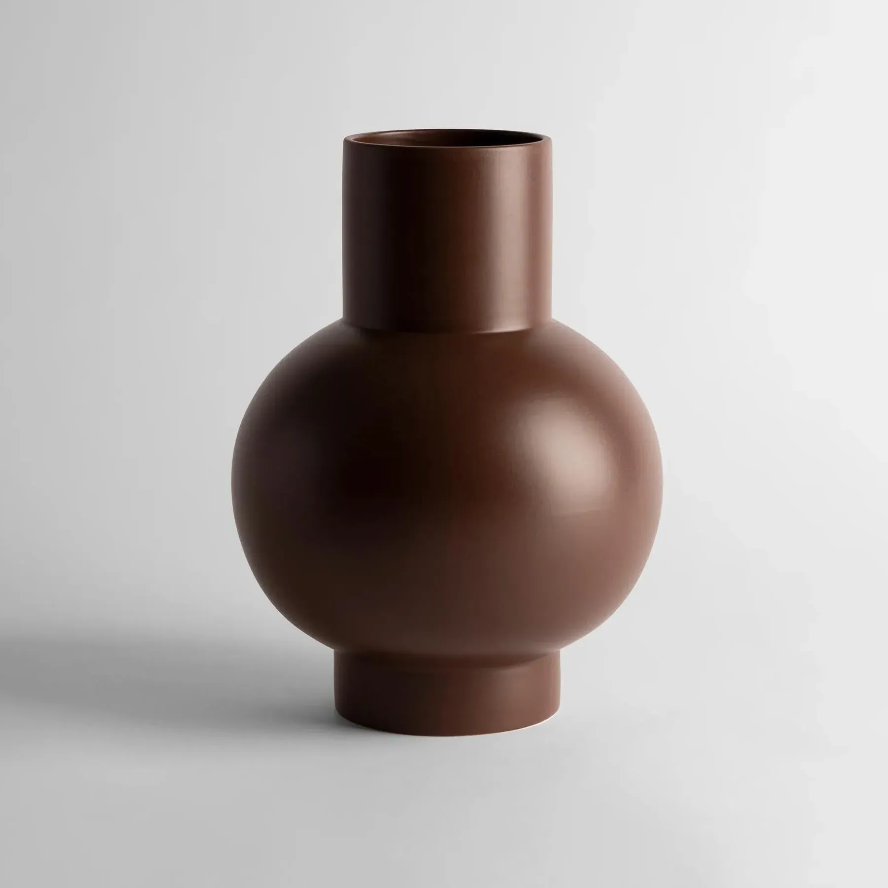 Extra Large Vase Geometric Design - Chocolate