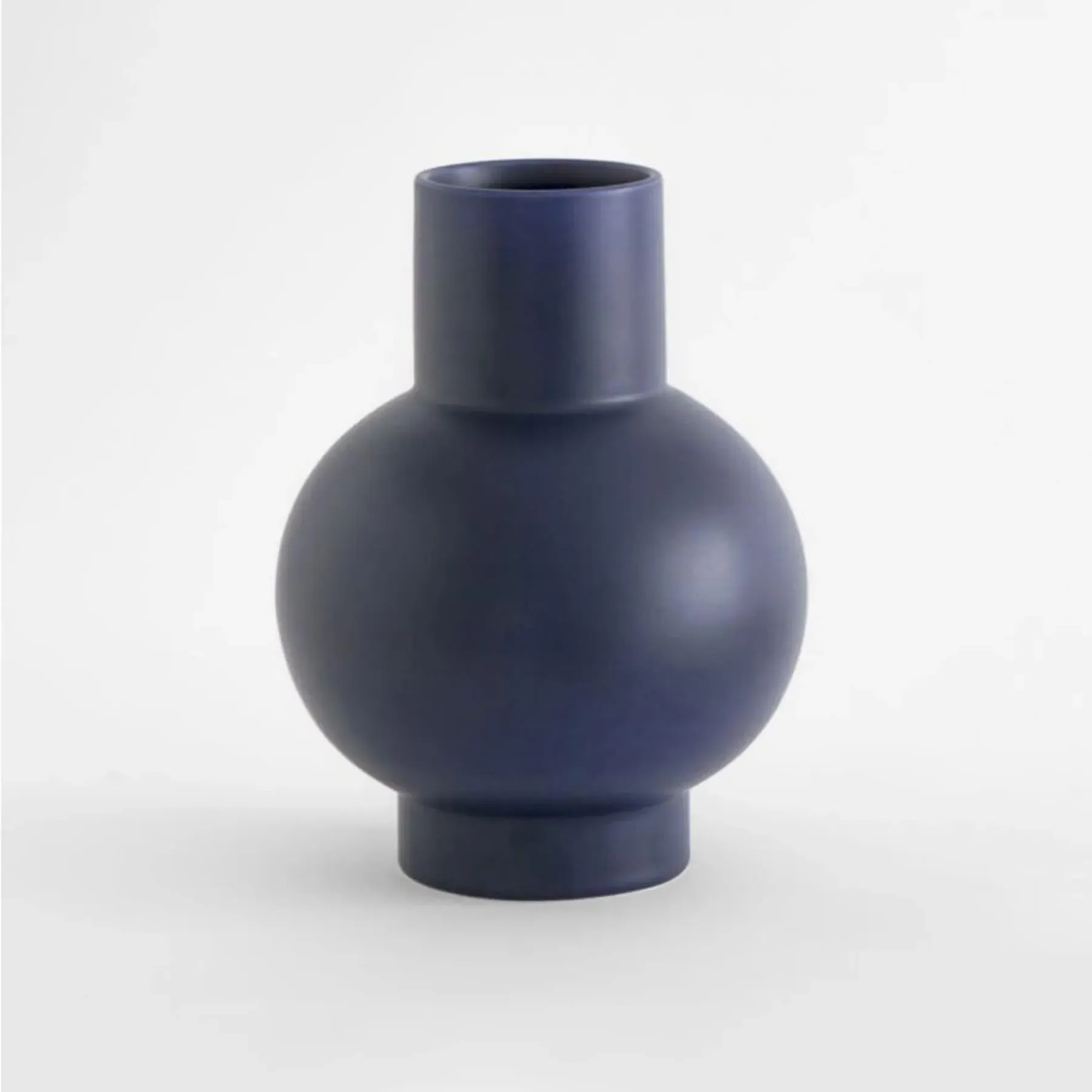 Extra Large Vase with Geometric Design - Blue