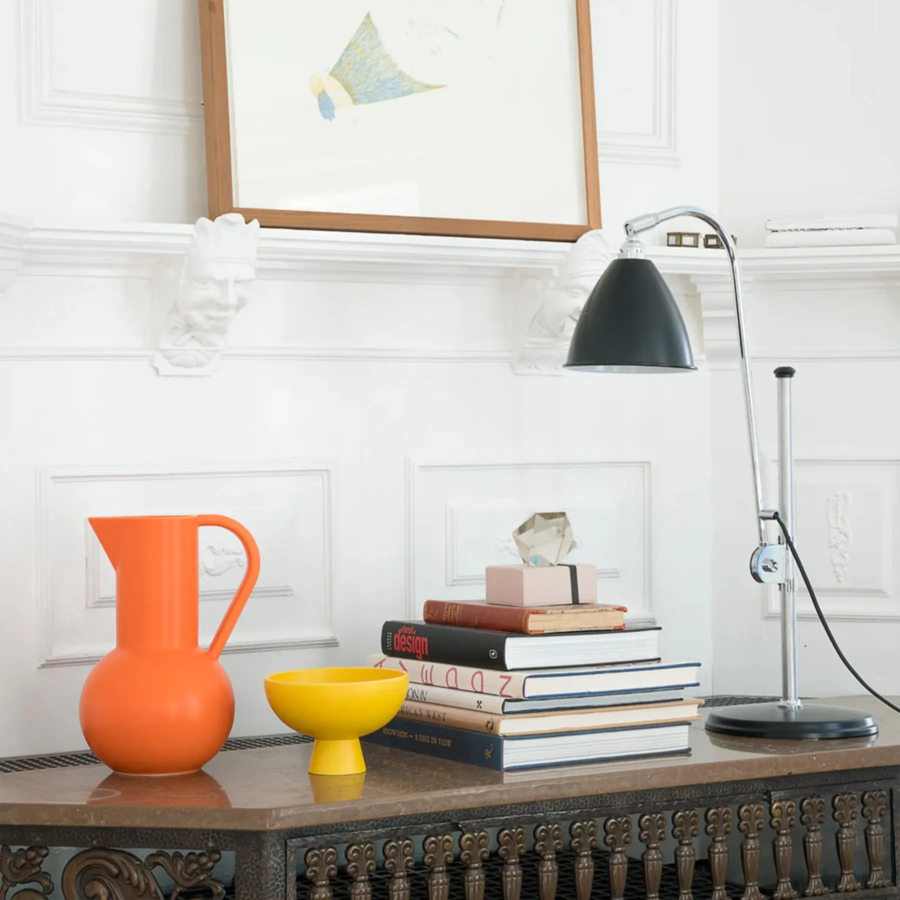 Large Decorative Bowl - Coral, Ceramic