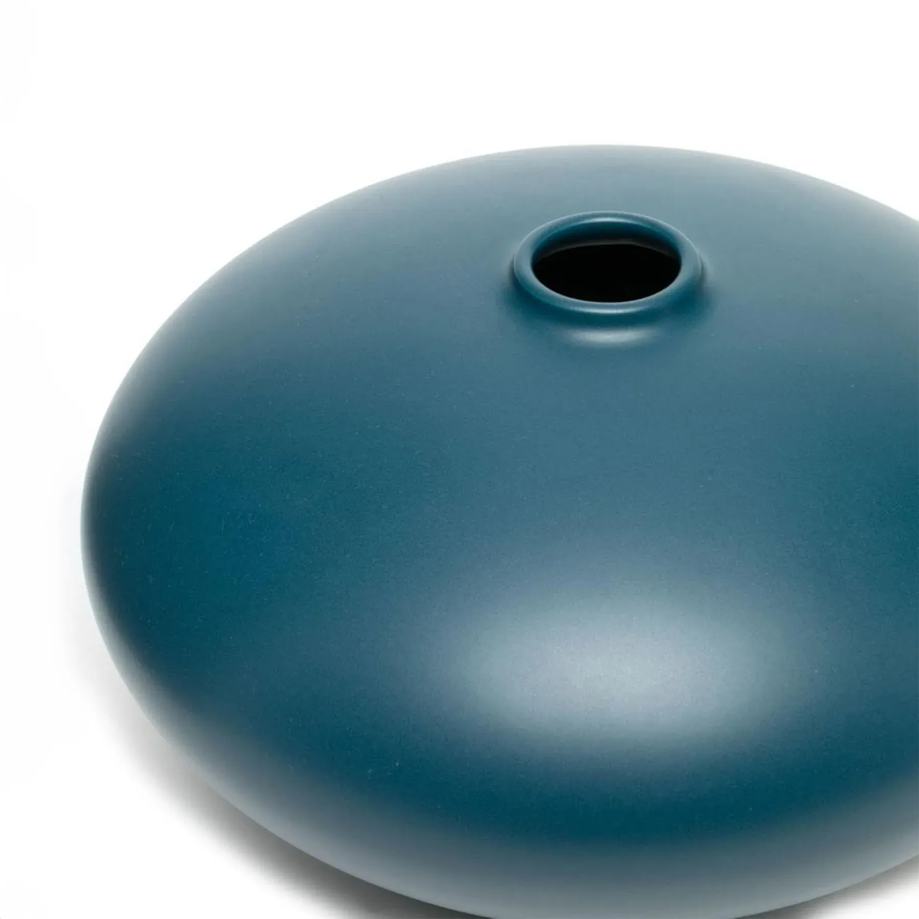 Large Vase with Elegant Foot - Blue, Earthenware