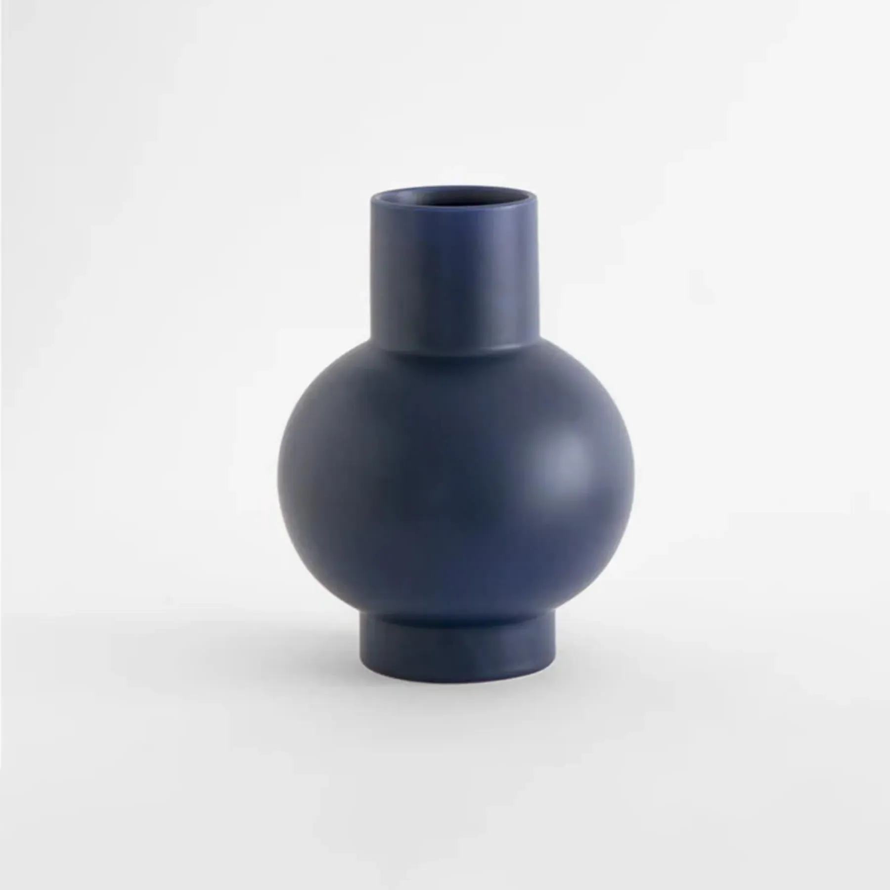 Large Vase with Geometric Design - Blue, Earthenware