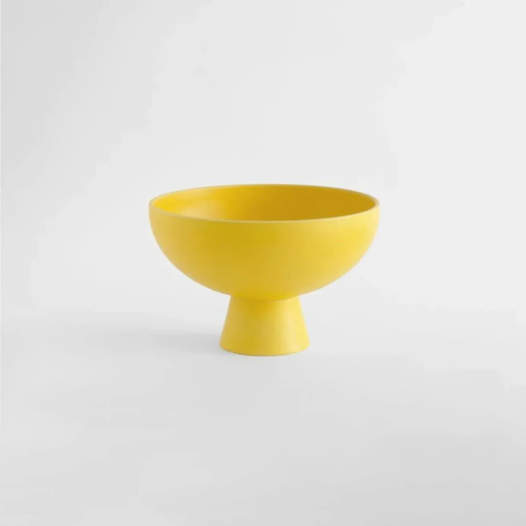 Medium Decorative Bowl - Yellow, Ceramic