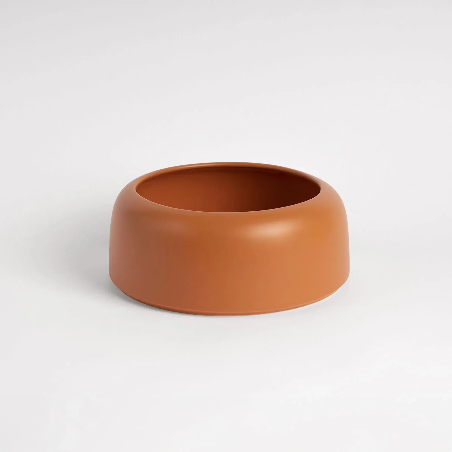 Sculptural Bowl with Stacking Design - Cinnamon, Ceramic