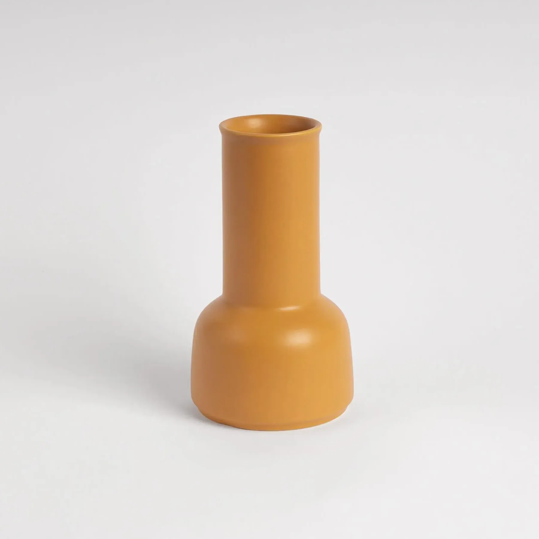 Sculptural Carafe Handcrafted - Mustard, Ceramic