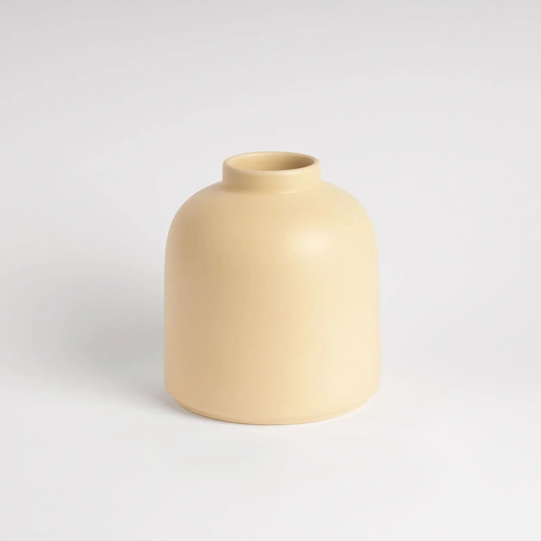 Sculptural Vase - Pale Yellow, Ceramic