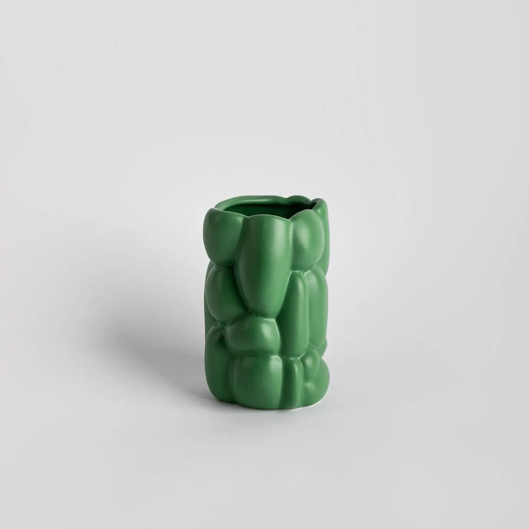 Small Cloud Vase - Green, Earthenware