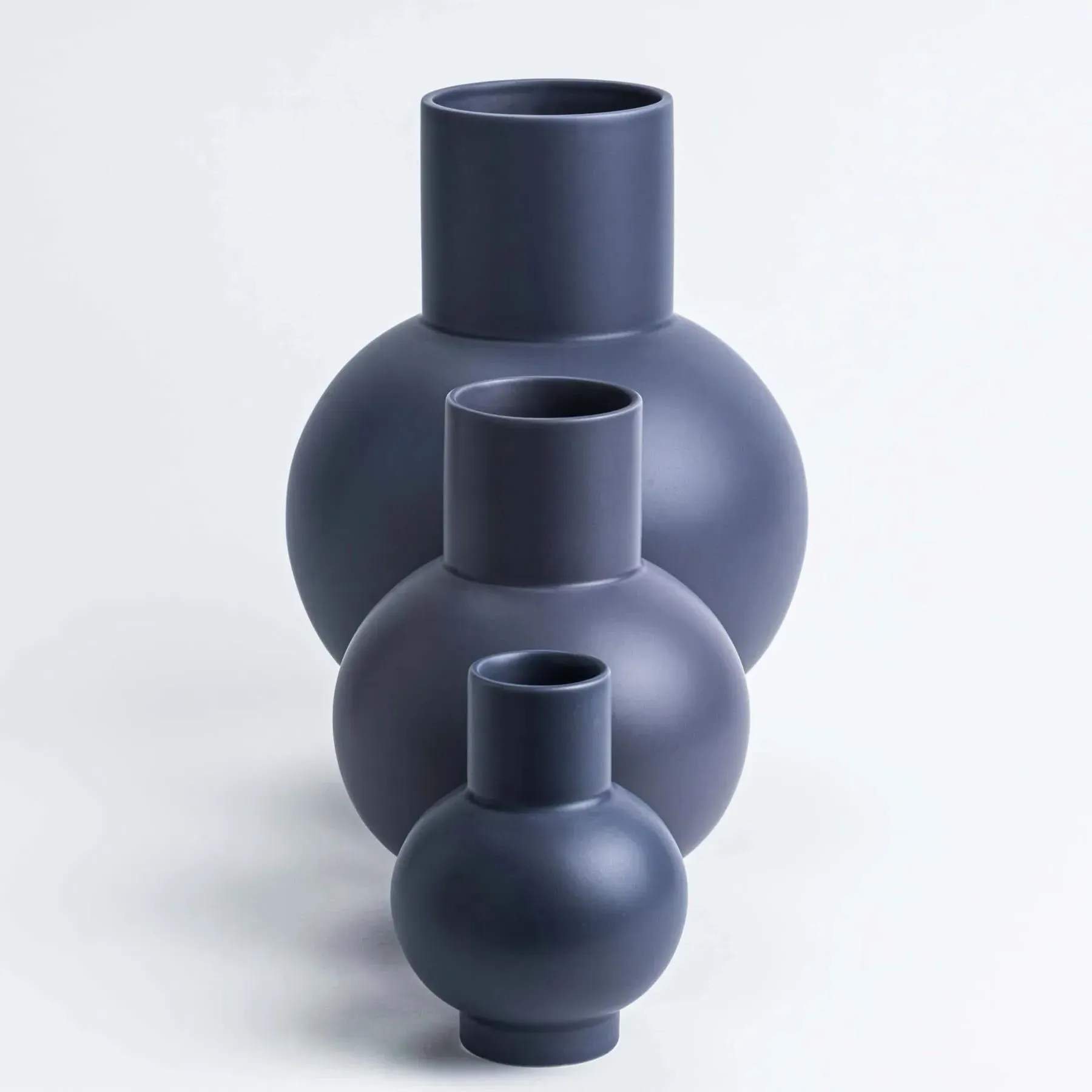 Strom Extra Large Vase - Blue Horizon, Earthenware