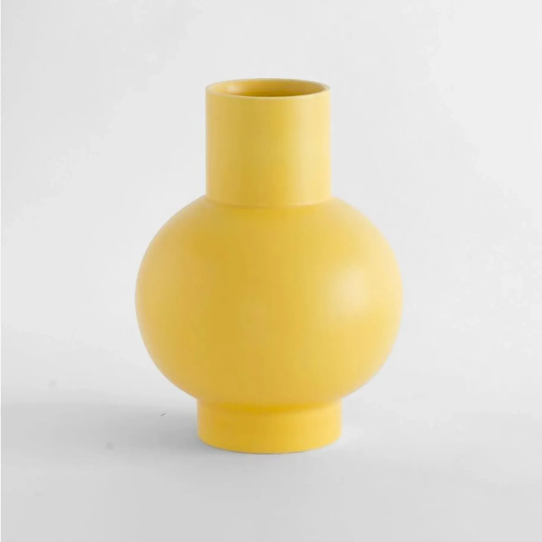 Strom Extra Large Vase - Fresia Yellow, Earthenware