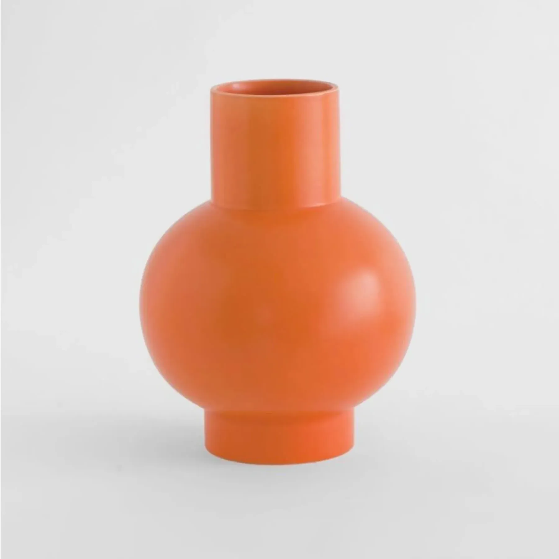 Strom Extra Large Vase - Vibrant Orange, Earthenware