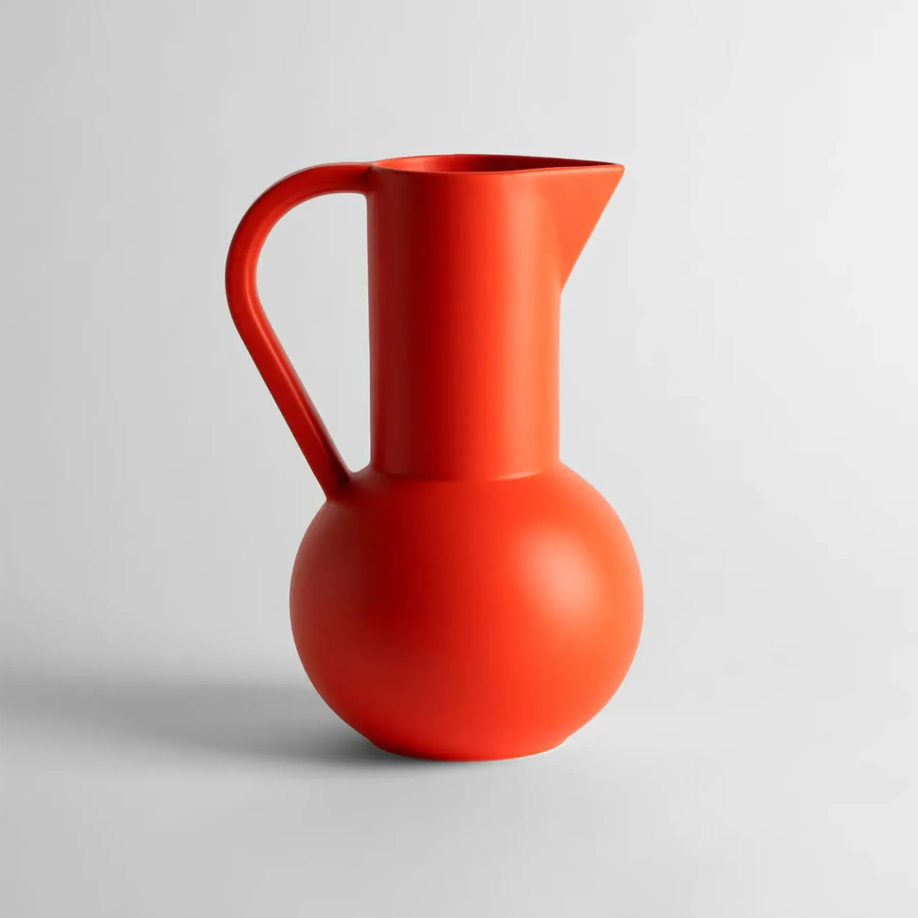 Strom Large Jug - Strong Coral, Earthenware