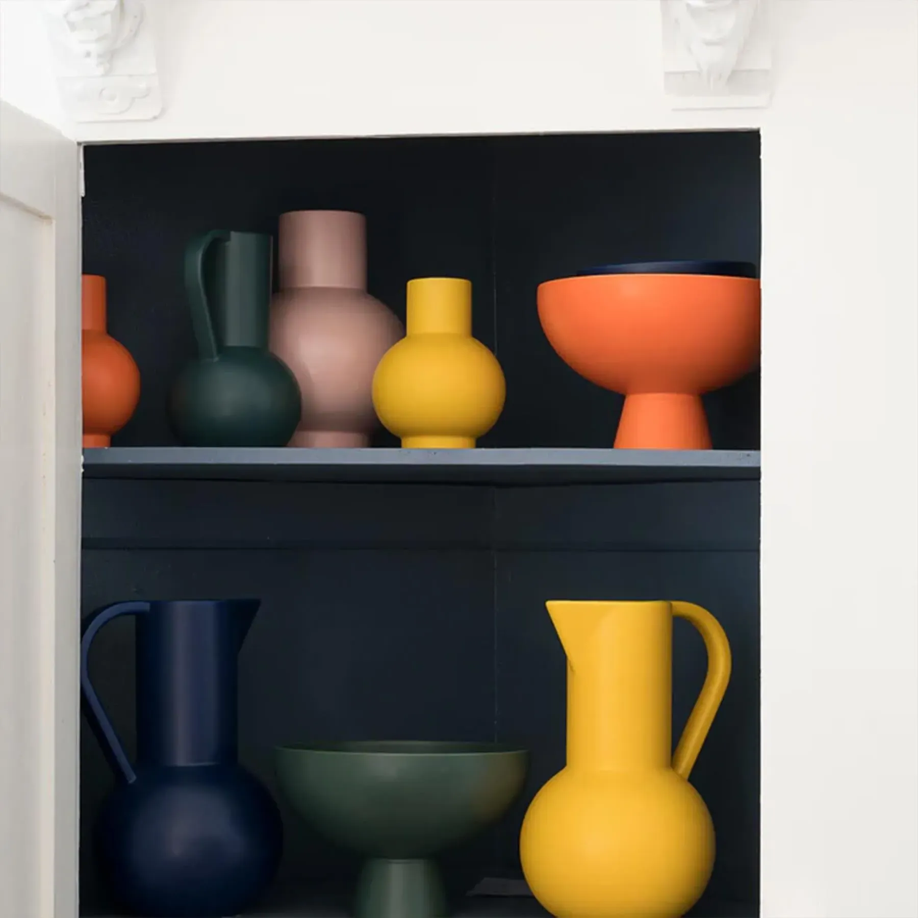 Strom Large Vase - Coral Blush, Earthenware