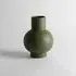 Strom Large Vase - Deep Green, Earthenware