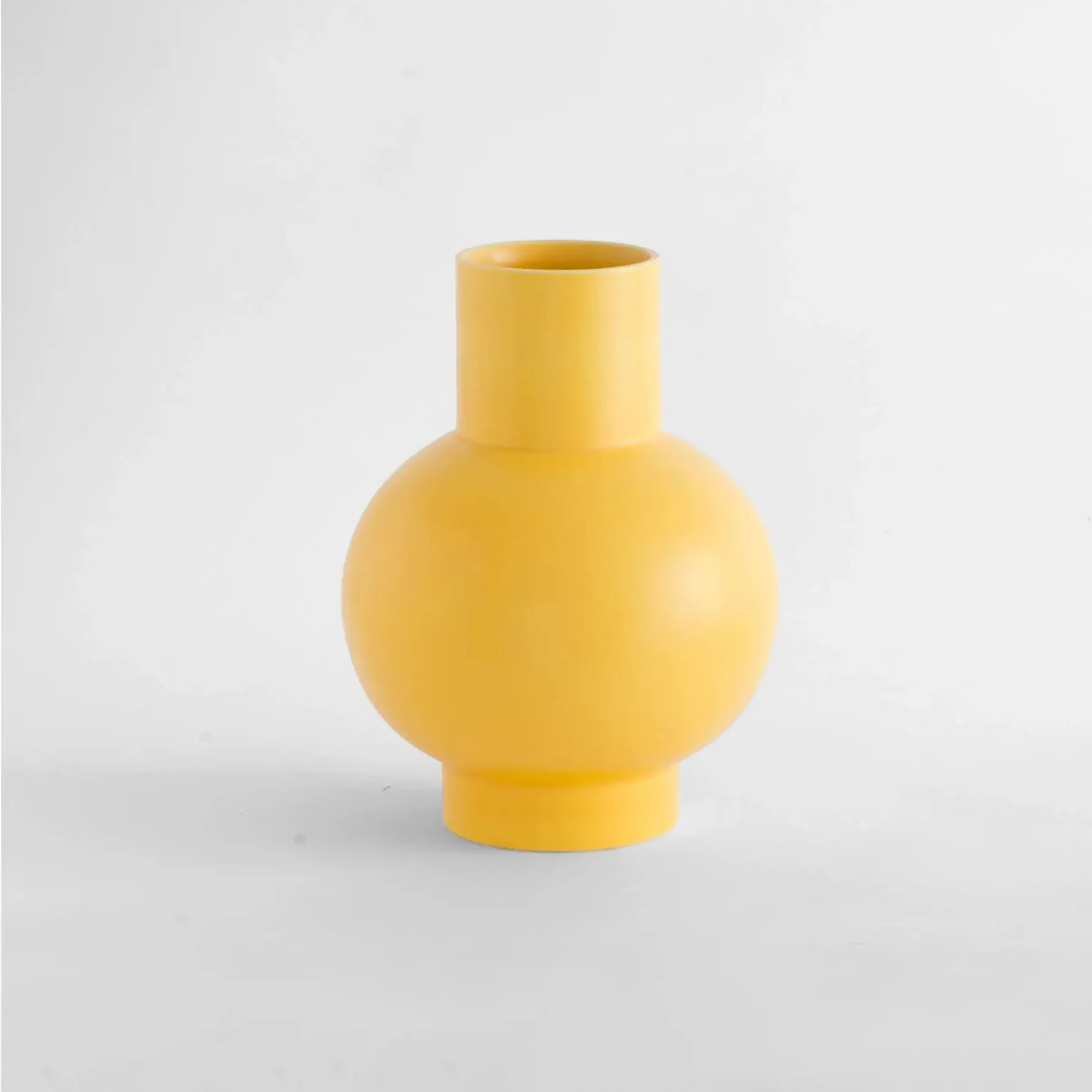 Strom Large Vase - Fresia Yellow, Earthenware