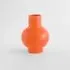 Strom Large Vase - Vibrant Orange, Earthenware