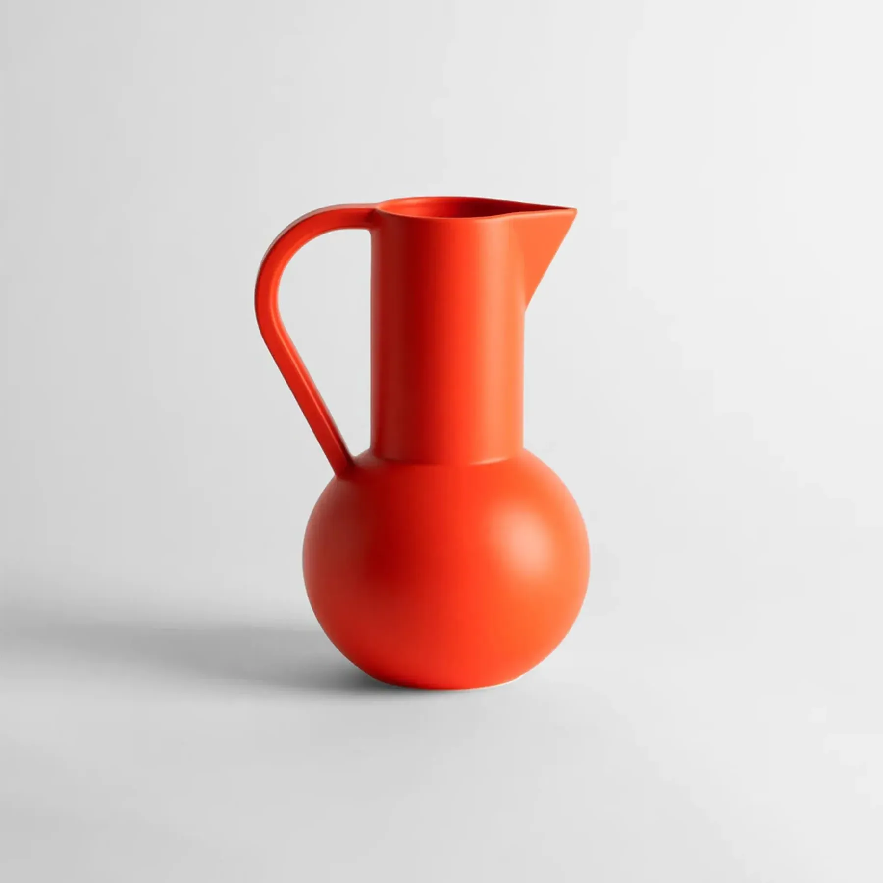 Strom Medium Jug - Strong Coral, Earthenware