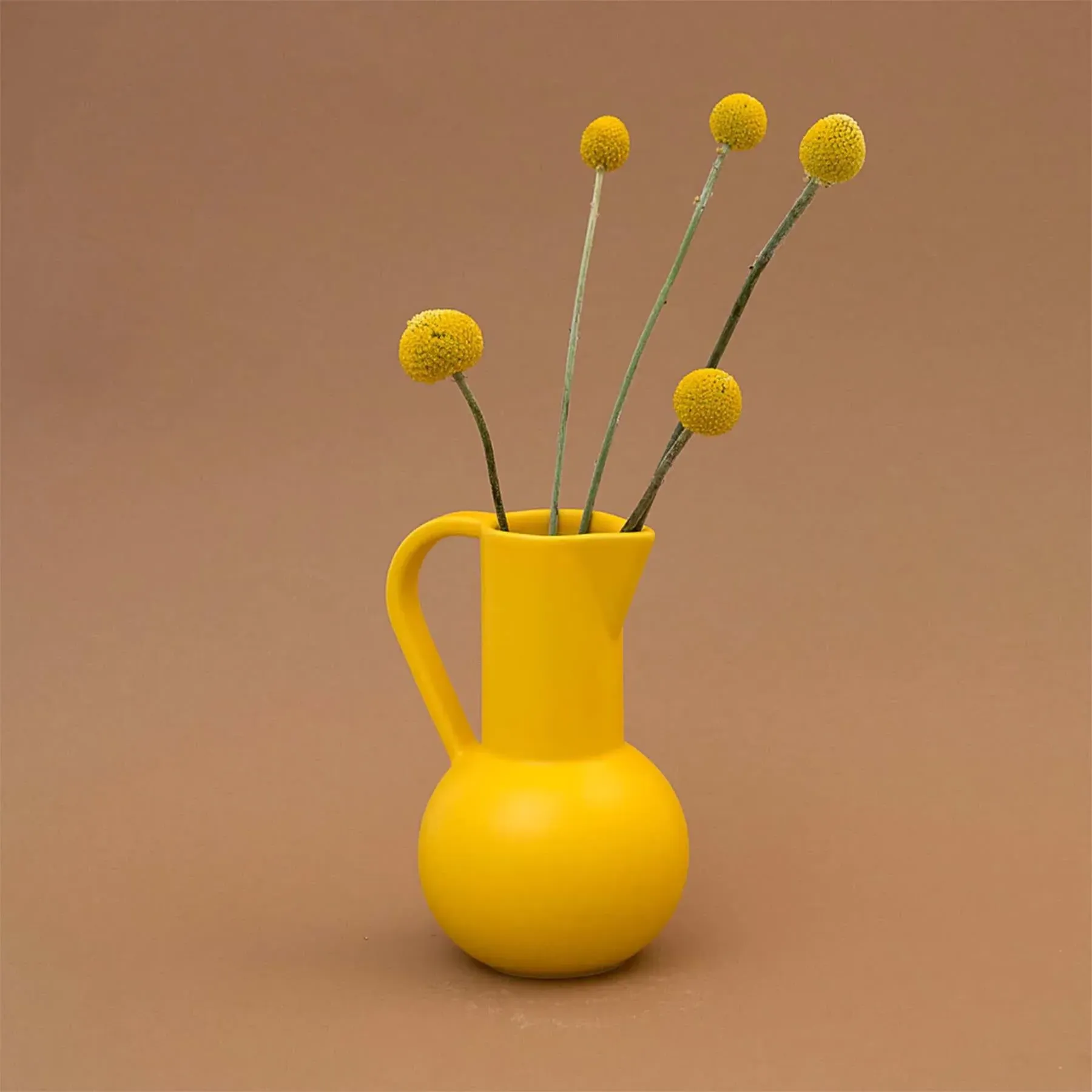 Strom Medium Jug - Vibrant Orange, Earthenware