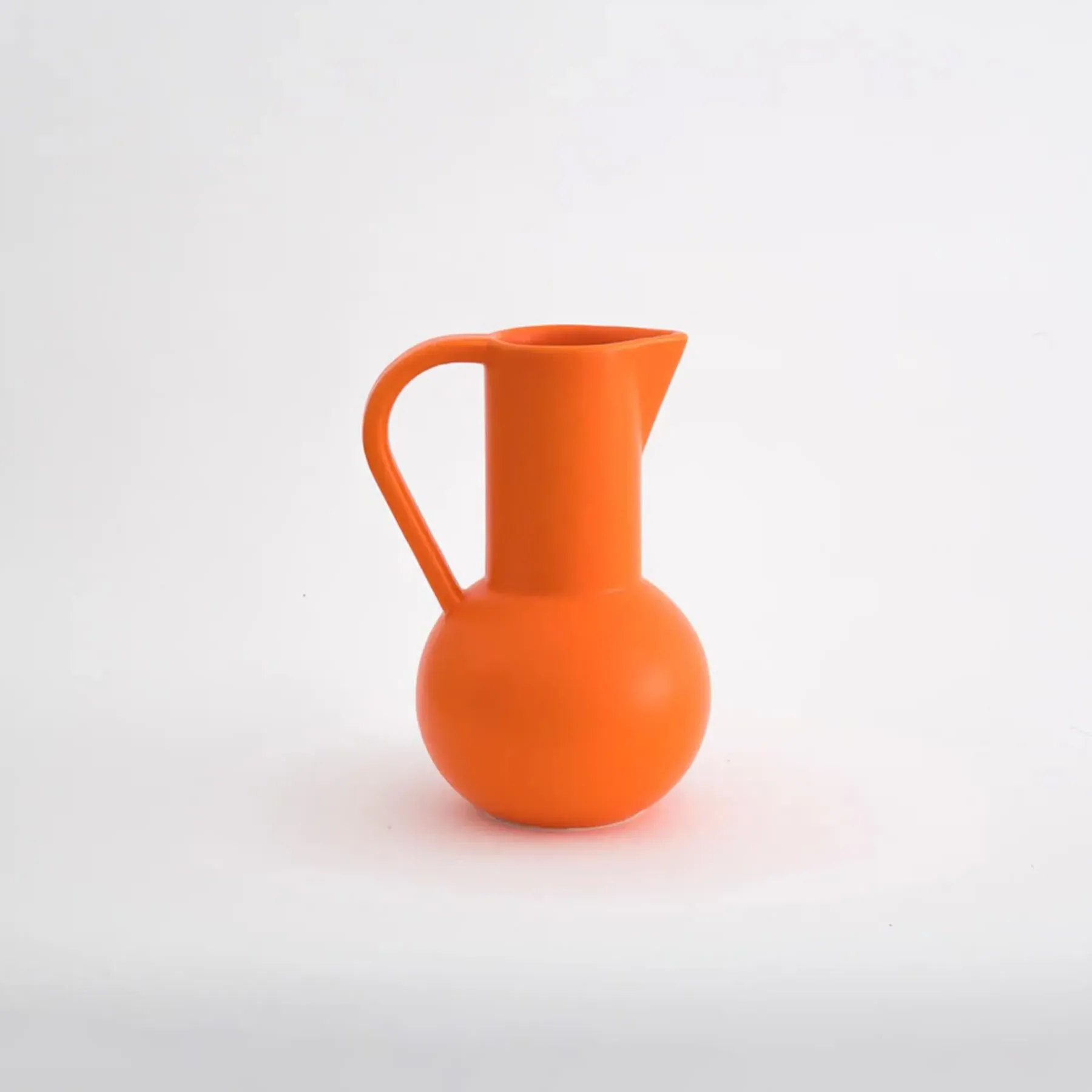 Strom Small Jug - Vibrant Orange, Earthenware