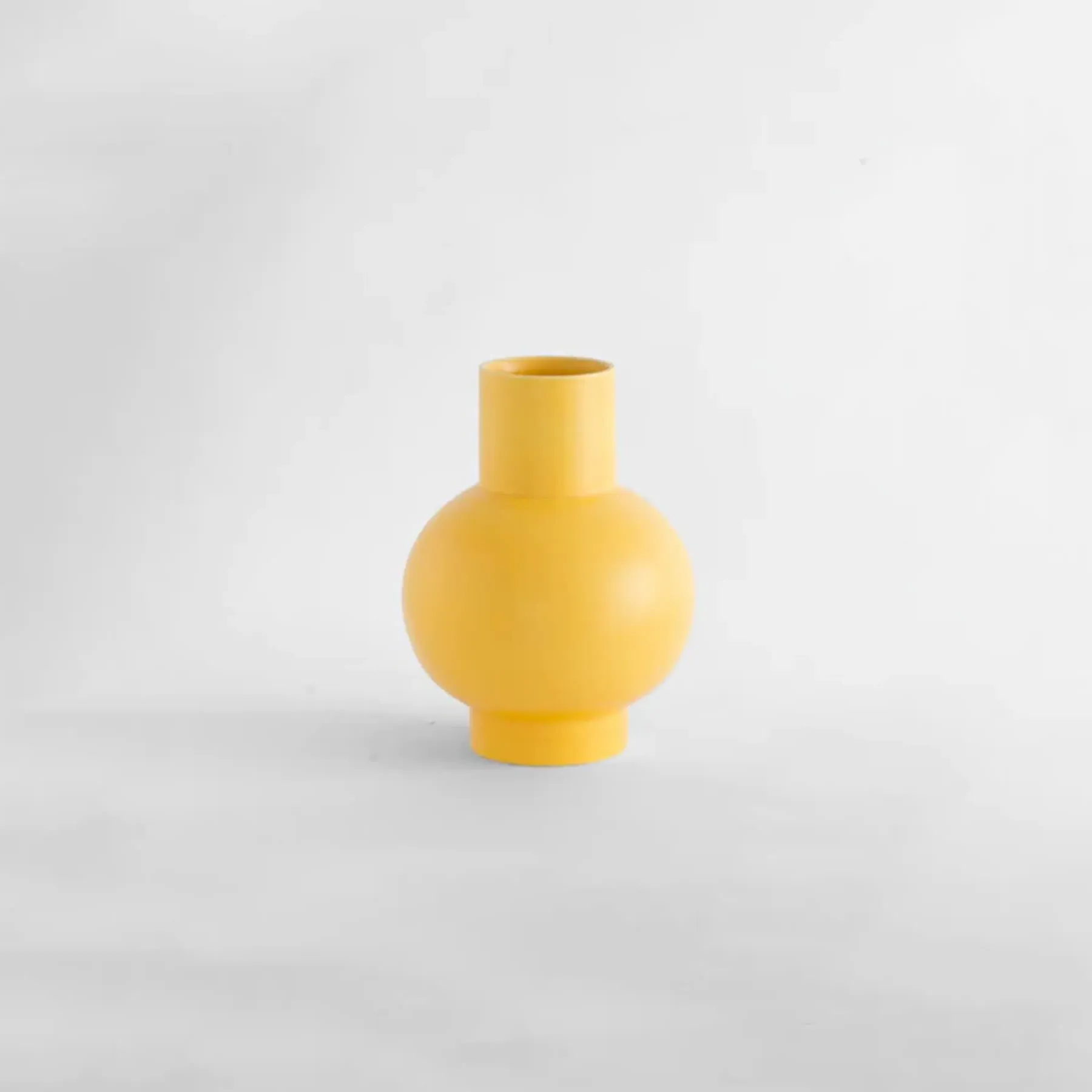 Strom Small Vase - Fresia Yellow, Earthenware