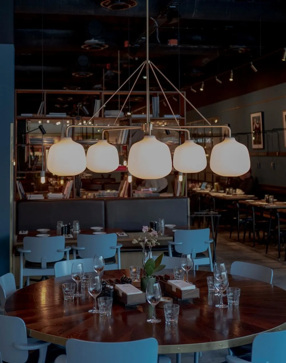 3-Light Cluster Pendant - Brass, Glass